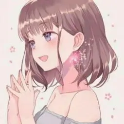 星空蓝渐变唯美动漫女生头像